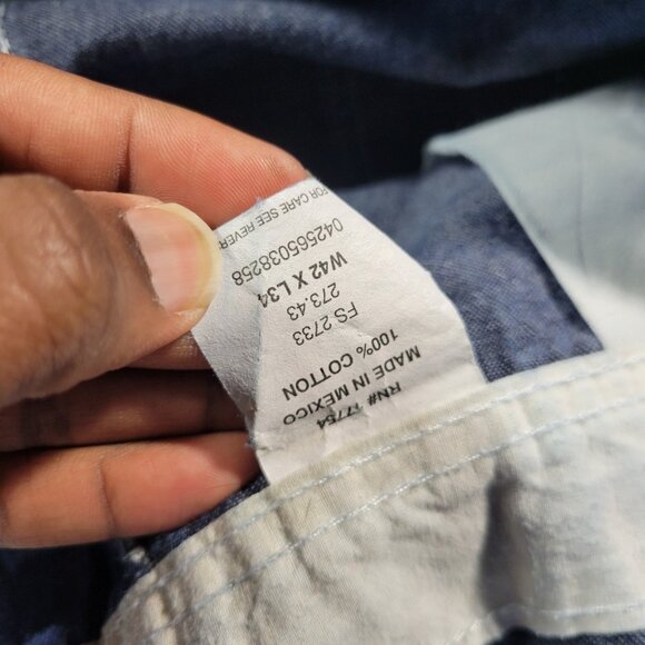 Key Imperial Overalls Men's 42x34 Carpenter Bibs Dark Blue Denim Jeans Workwear - Picture 2 of 6